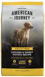 17 Best Dog Foods for Golden Retrievers Adults & Puppies. American Journey Large Breed Chicken and Sweet Potato