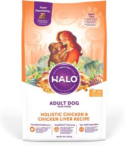 17 Best Dog Foods for Golden Retrievers & Puppies. Halo Holistic Chicken Recipe Large Breed