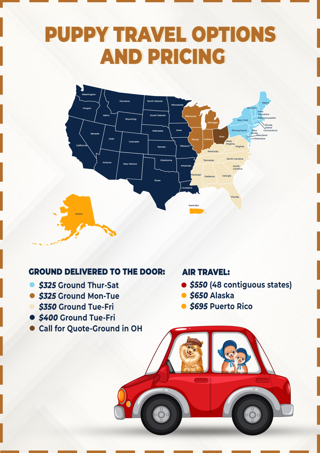 Explore Our Pet Shipping Services Reliable Puppy Transport